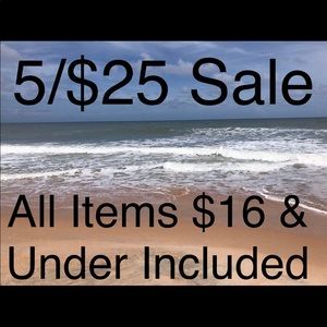 5/$25 End of Summer Sale.